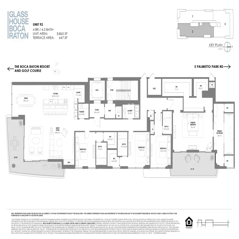Glass House Boca Raton floor plan 2