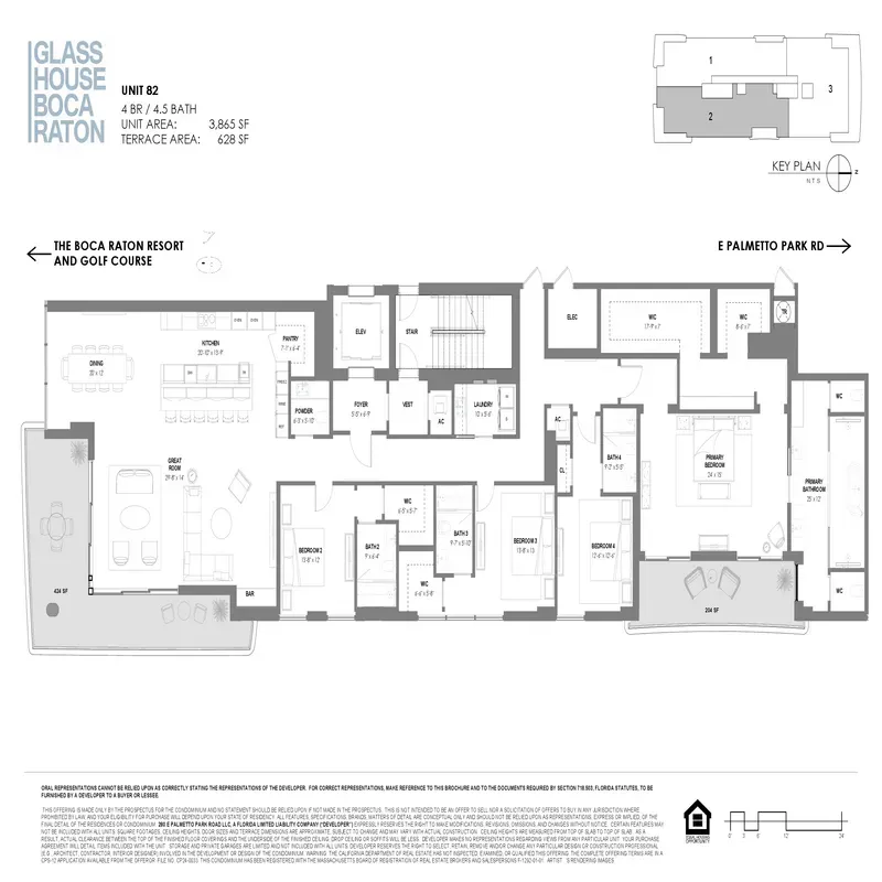 Glass House Boca Raton floor plan 9