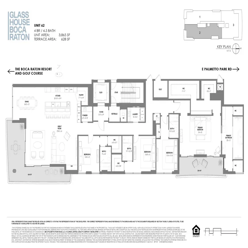 Glass House Boca Raton floor plan 11