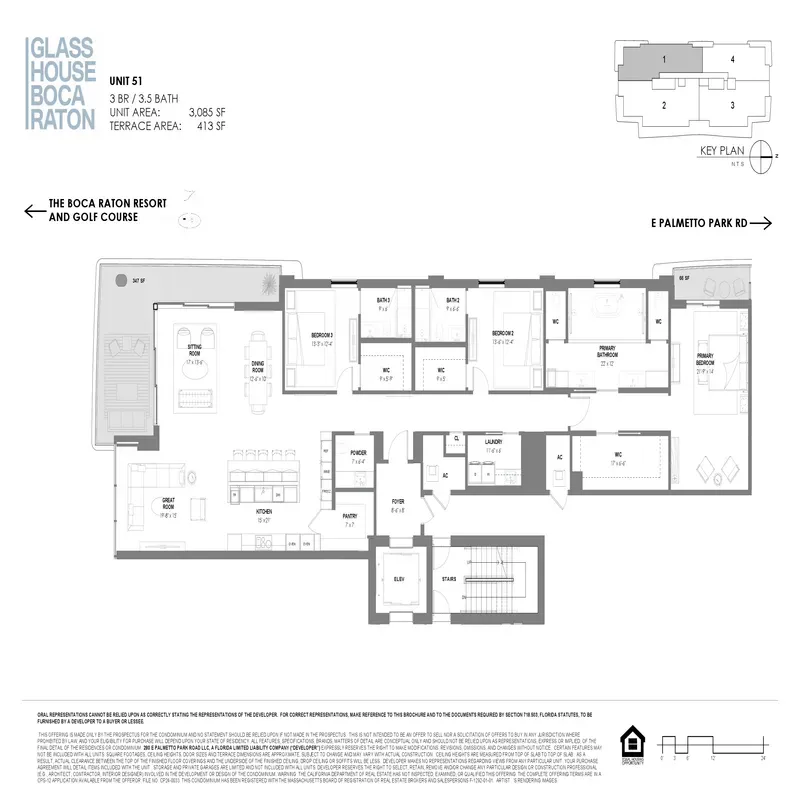 Glass House Boca Raton floor plan 15