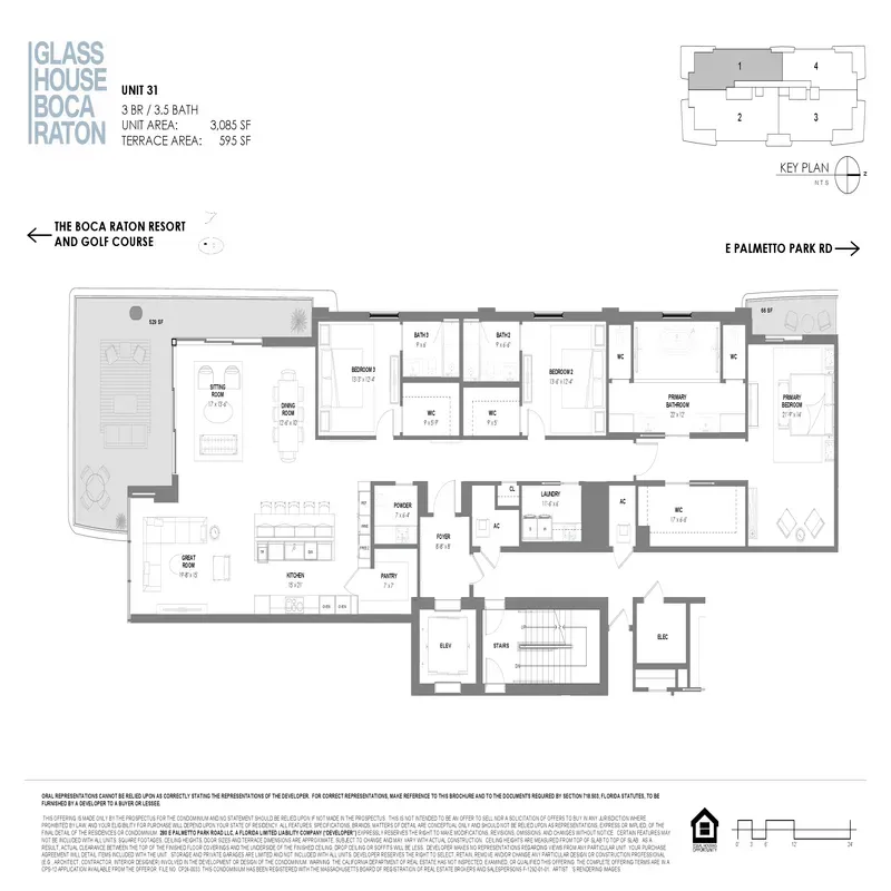 Glass House Boca Raton floor plan 18