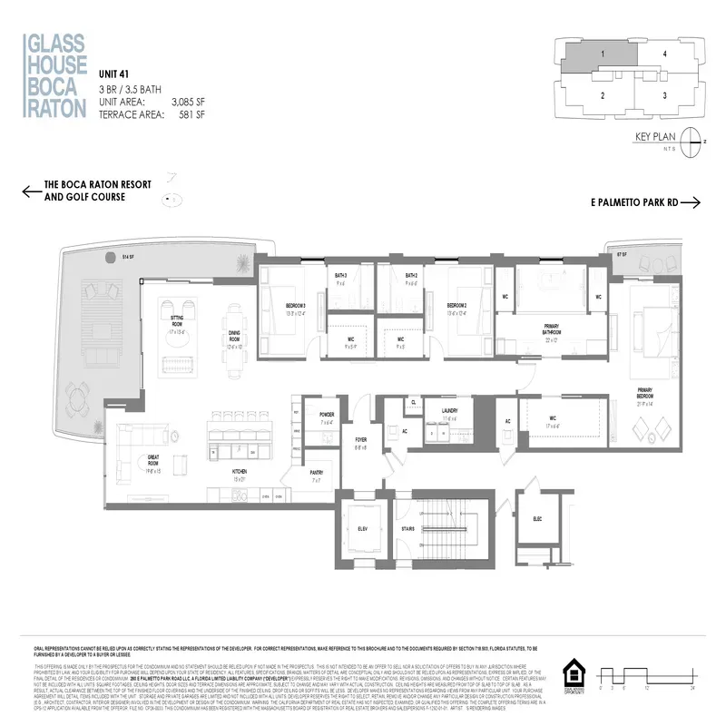 Glass House Boca Raton floor plan 19