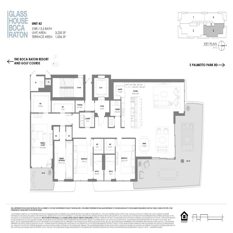 Glass House Boca Raton floor plan 22
