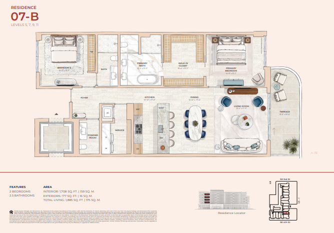 Mr. C Residences Boca Raton floor plan 4