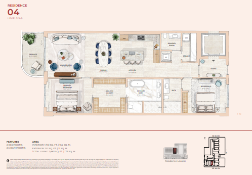Mr. C Residences Boca Raton floor plan 6