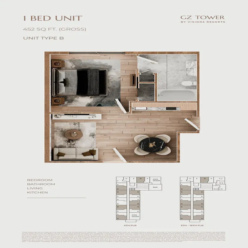 GZ Tower by Visions Resorts floor plan 3