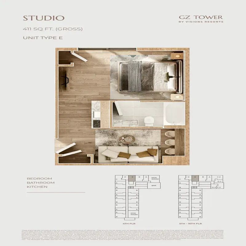 GZ Tower by Visions Resorts floor plan 8