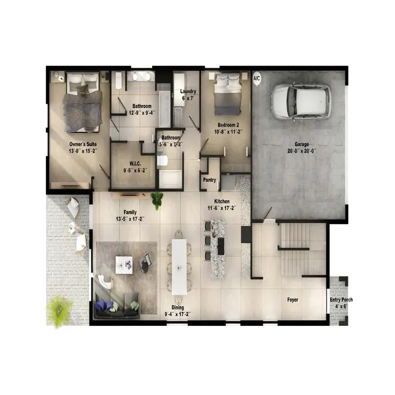 Yucatan Gardens floor plan 1