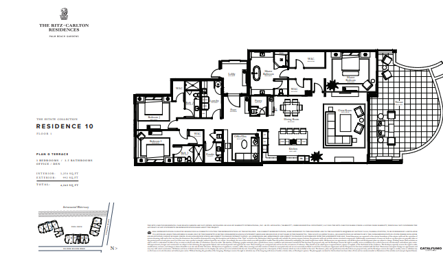 The Ritz-Carlton Residences, Palm Beach Gardens floor plan 3