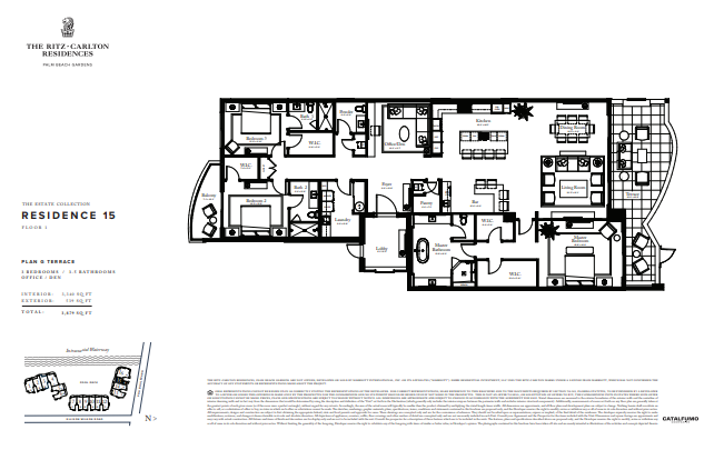 The Ritz-Carlton Residences, Palm Beach Gardens floor plan 4