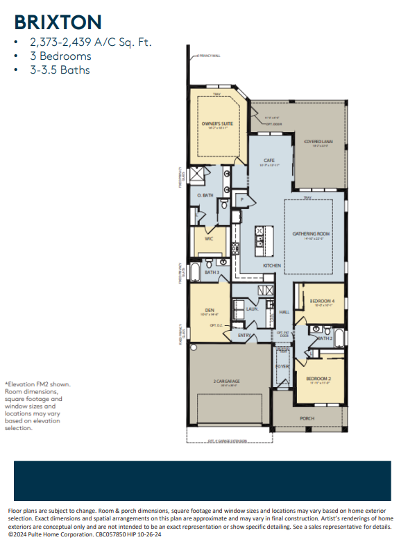 The Reserve at Eastpointe floor plan 1