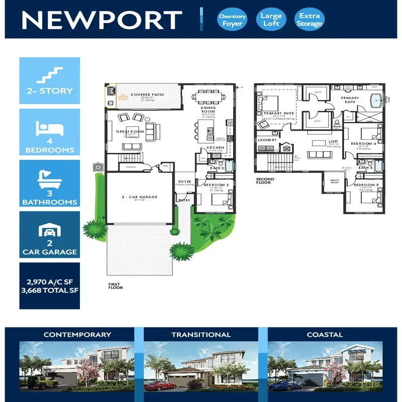 Solana Bay at Avenir floor plan 3