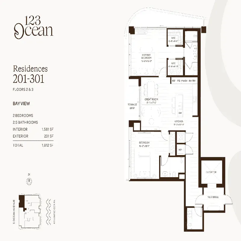 123 Ocean Palm Beach floor plan 2