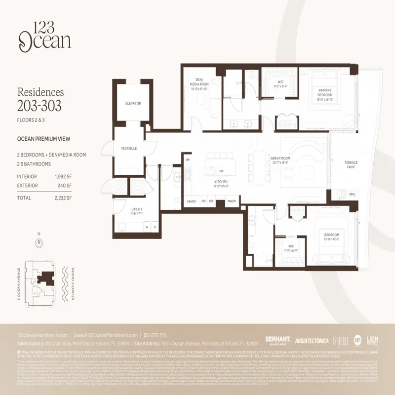 123 Ocean Palm Beach floor plan 3