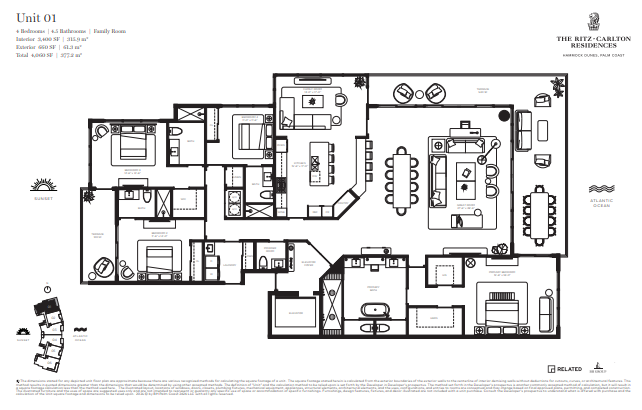 The Ritz-Carlton Residences, Hammock Dunes floor plan 1