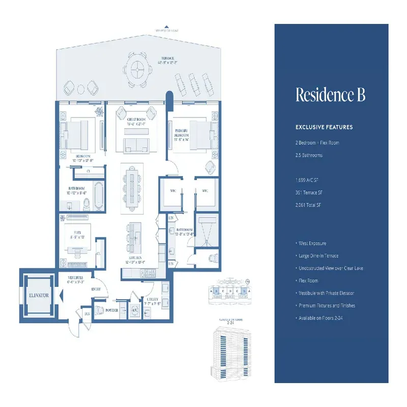 The Berkeley Palm Beach floor plan 5