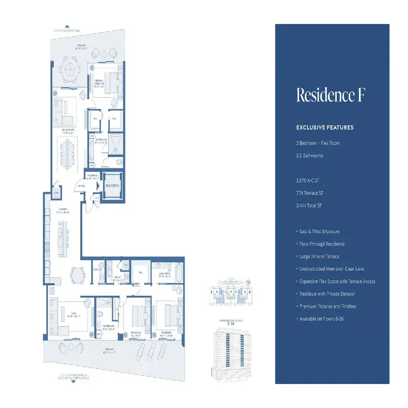 The Berkeley Palm Beach floor plan 6
