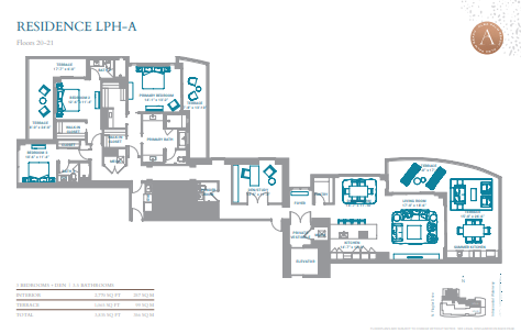 Alba Palm Beach floor plan 3