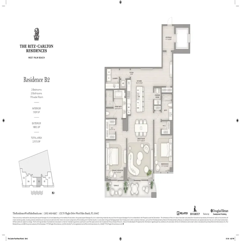 The Ritz-Carlton Residences, West Palm Beach floor plan 4