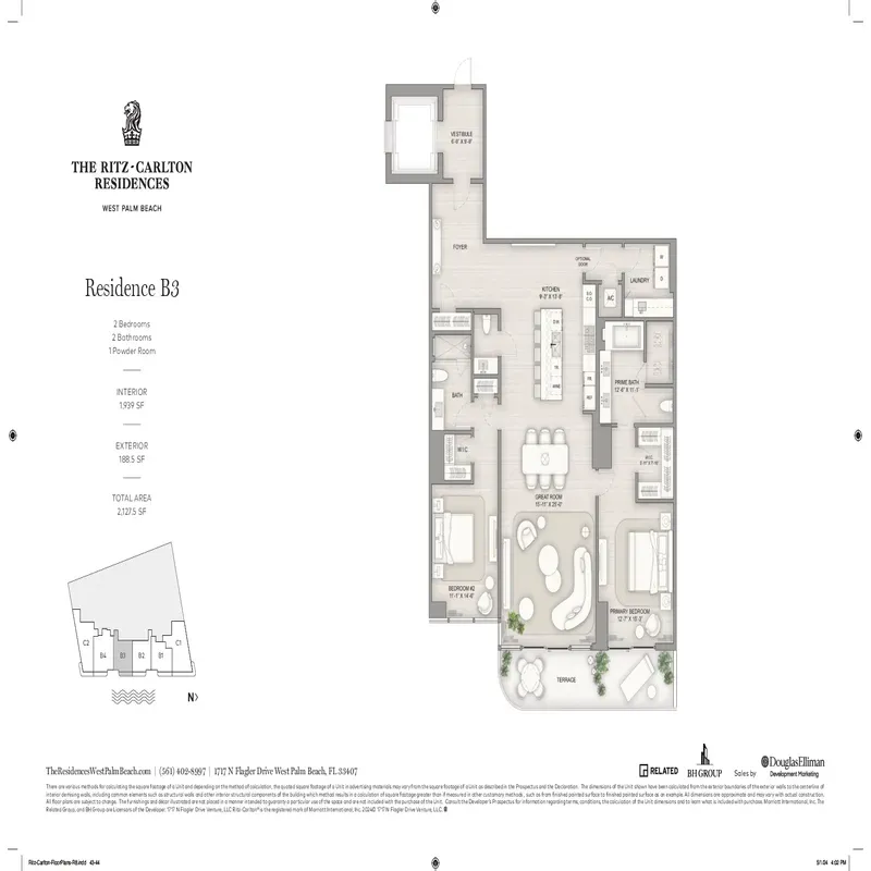 The Ritz-Carlton Residences, West Palm Beach floor plan 6