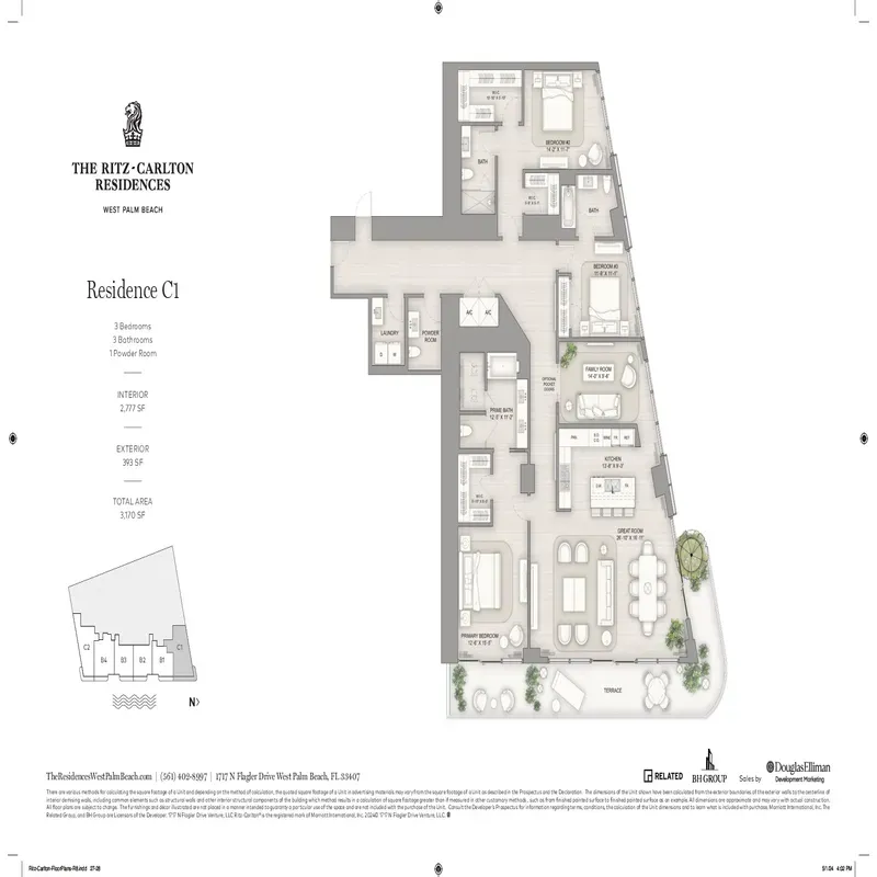 The Ritz-Carlton Residences, West Palm Beach floor plan 10