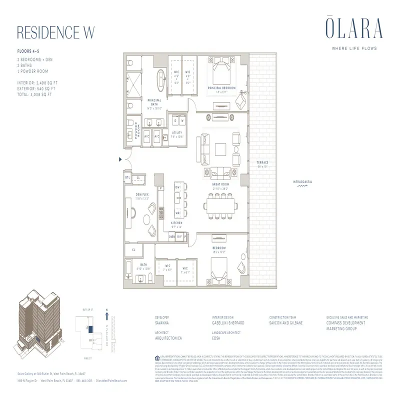 Olara West Palm Beach floor plan 13