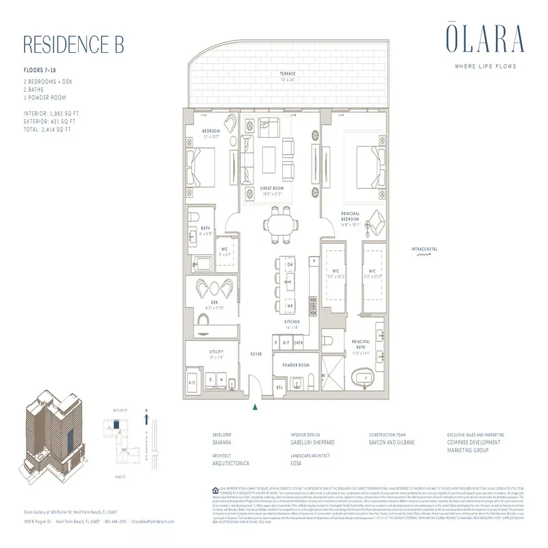 Olara West Palm Beach floor plan 14