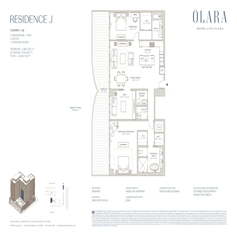 Olara West Palm Beach floor plan 19