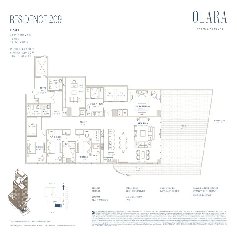 Olara West Palm Beach floor plan 21