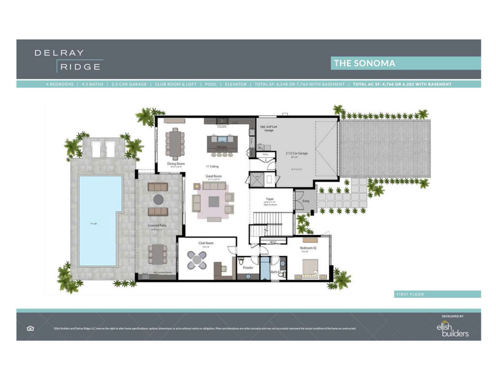 Delray Ridge floor plan 1
