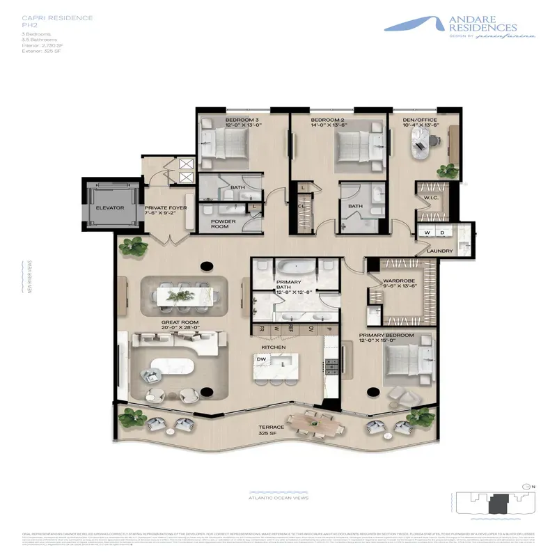 Andare Residences by Pininfarina floor plan 3
