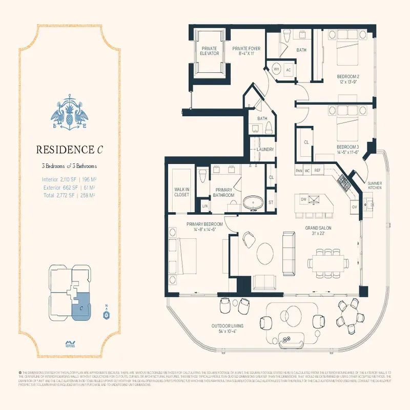 Bungalow East FT. Lauderdale Beach floor plan 4