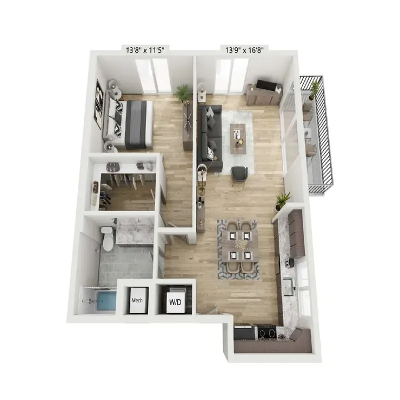 Mount Hermon Apartments floor plan 3