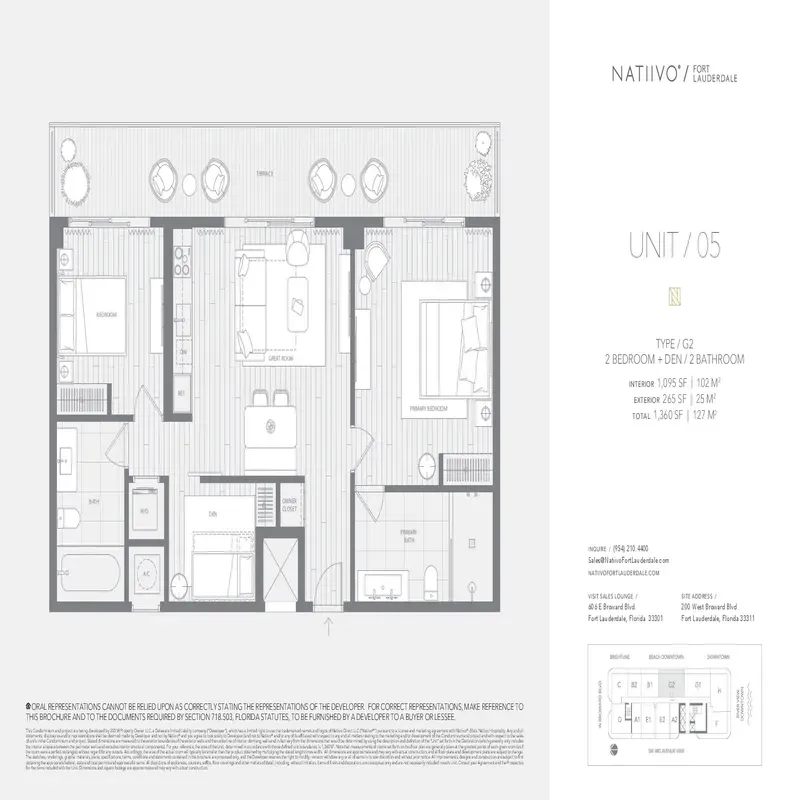 Natiivo Fort Lauderdale floor plan 5