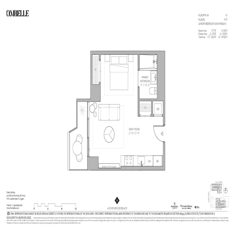 Ombelle Fort Lauderdale floor plan 2