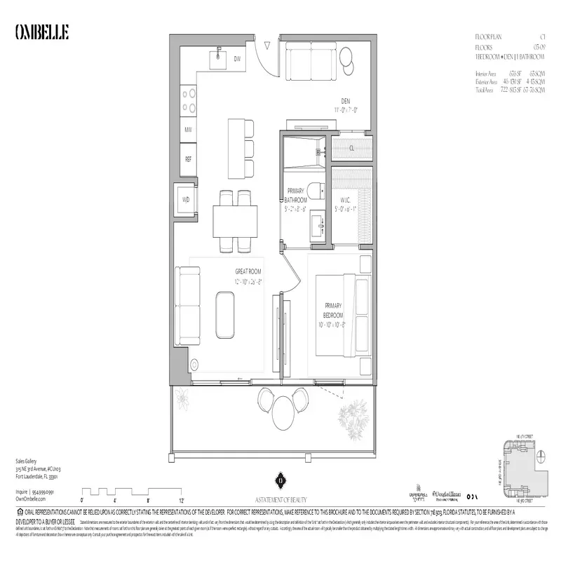 Ombelle Fort Lauderdale floor plan 6