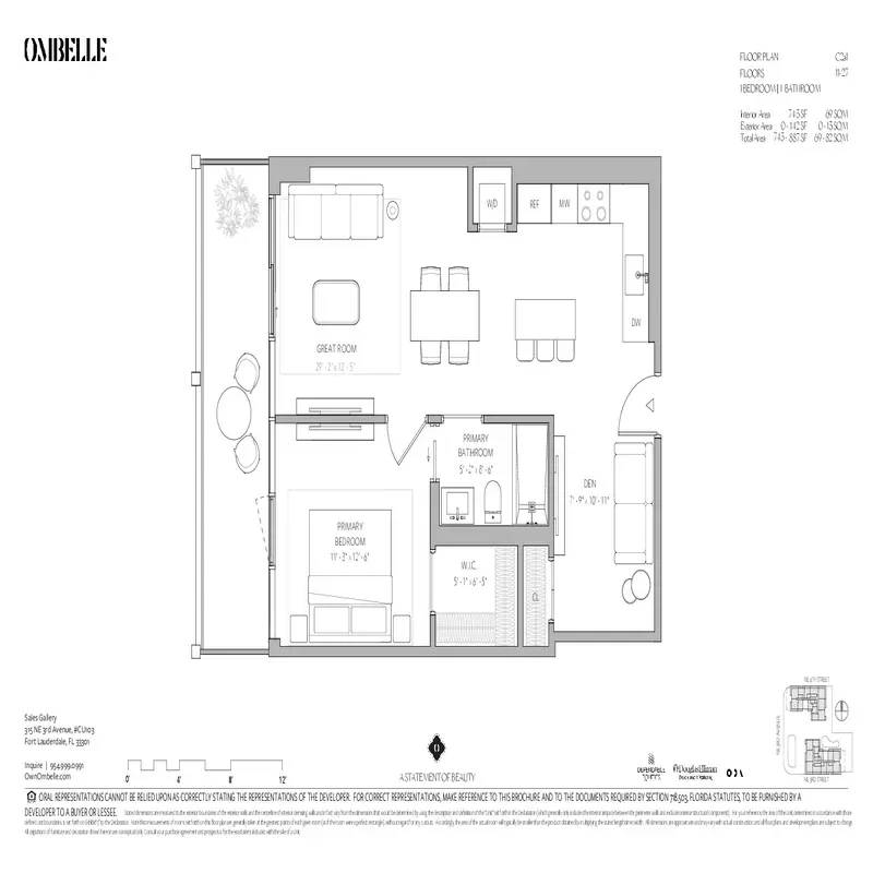 Ombelle Fort Lauderdale floor plan 9