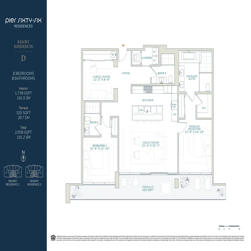 Pier Sixty-Six Residences floor plan 1