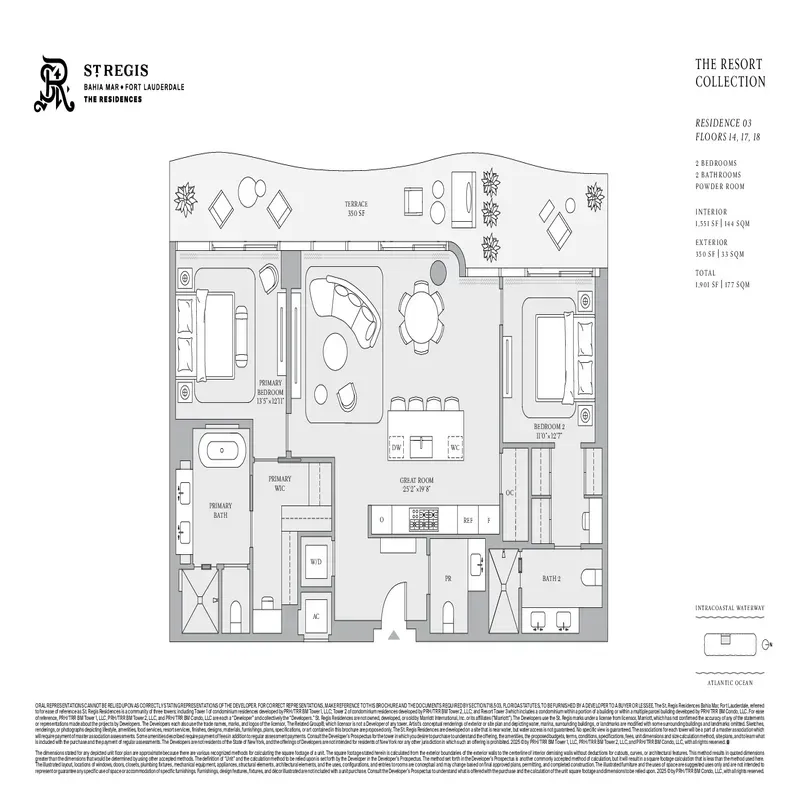 Sage Intracoastal Residences FTL floor plan 1