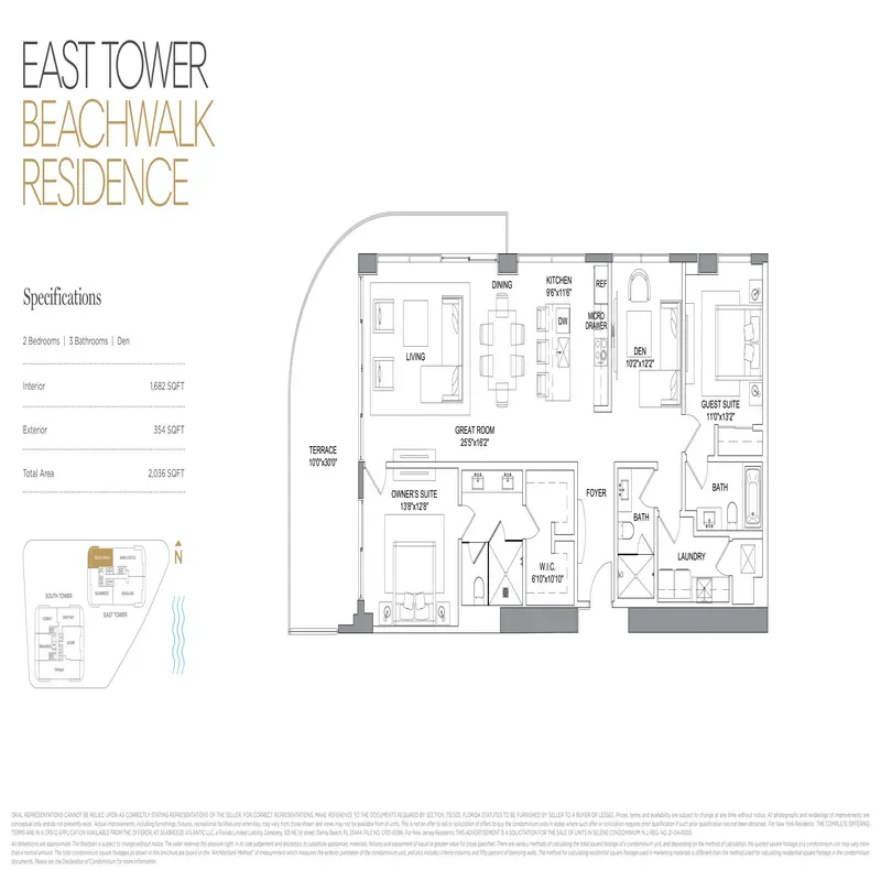 Selene Oceanfront Residences floor plan 1