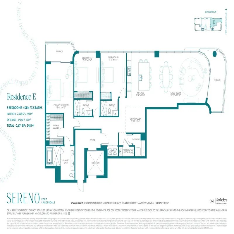 Sereno Fort Lauderdale floor plan 5