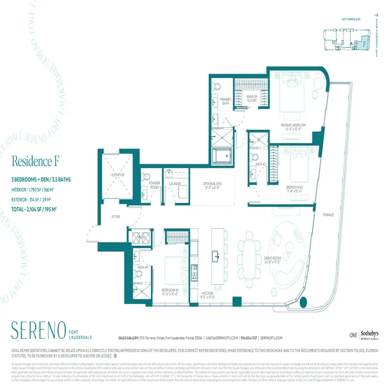 Sereno Fort Lauderdale floor plan 6