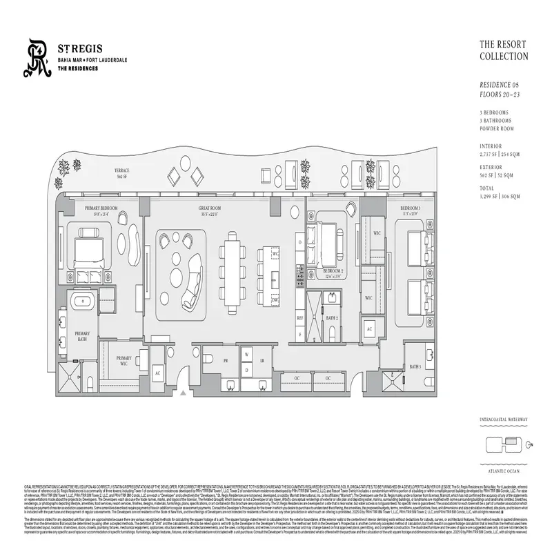 St. Regis Resort & Residences Bahia Mar, FTL floor plan 11