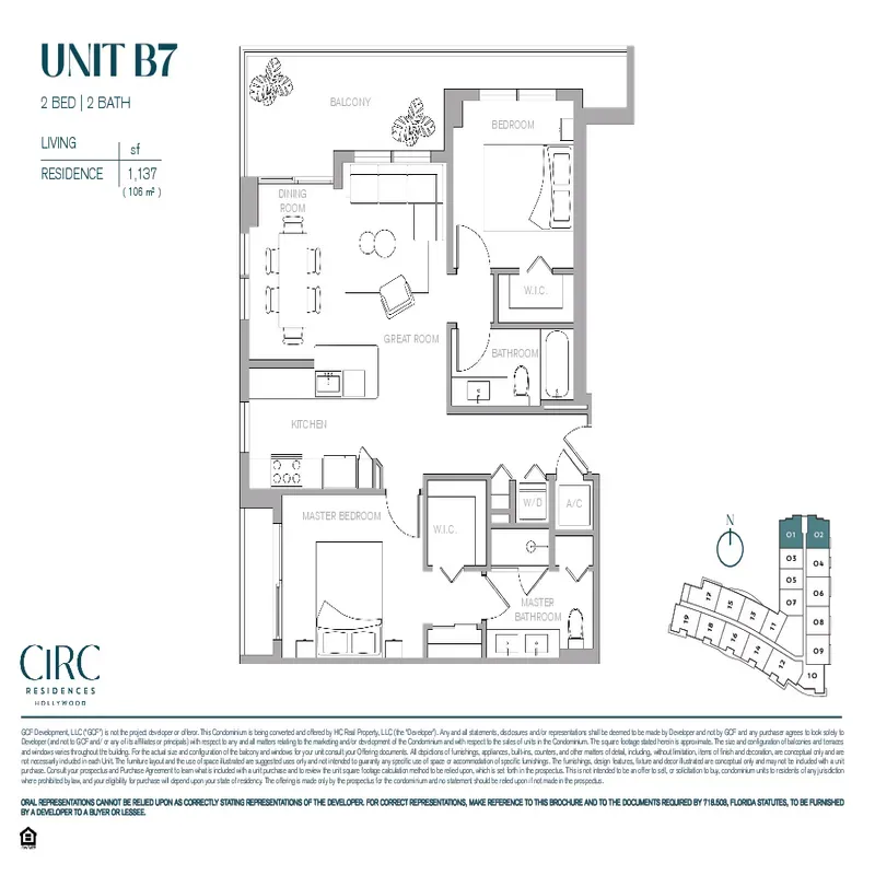 CIRC Residences Hollywood floor plan 2
