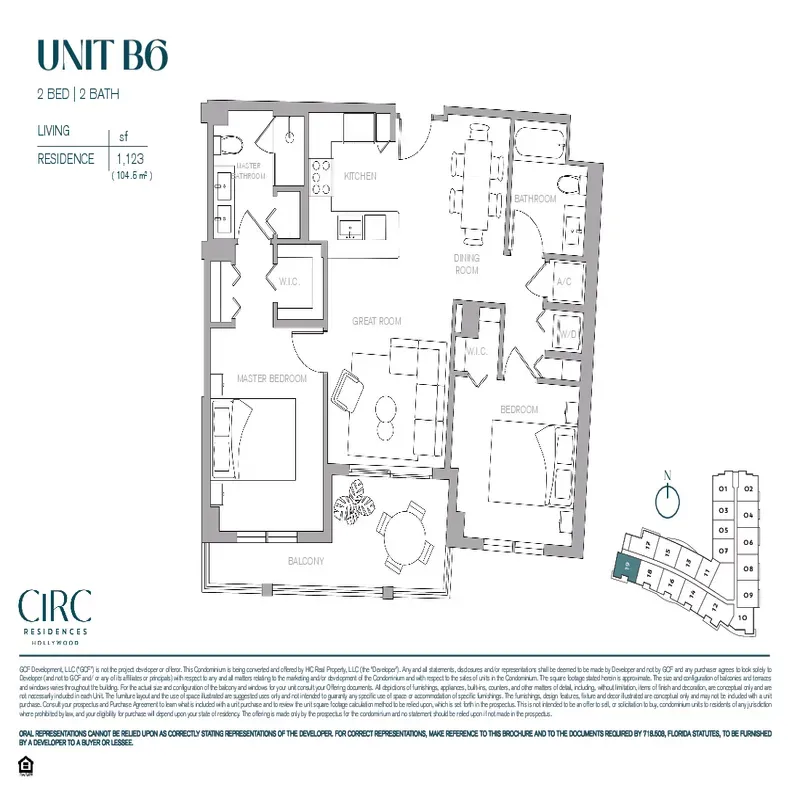 CIRC Residences Hollywood floor plan 4