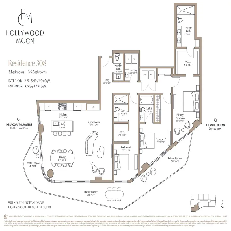 Hollywood Moon Residences floor plan 7