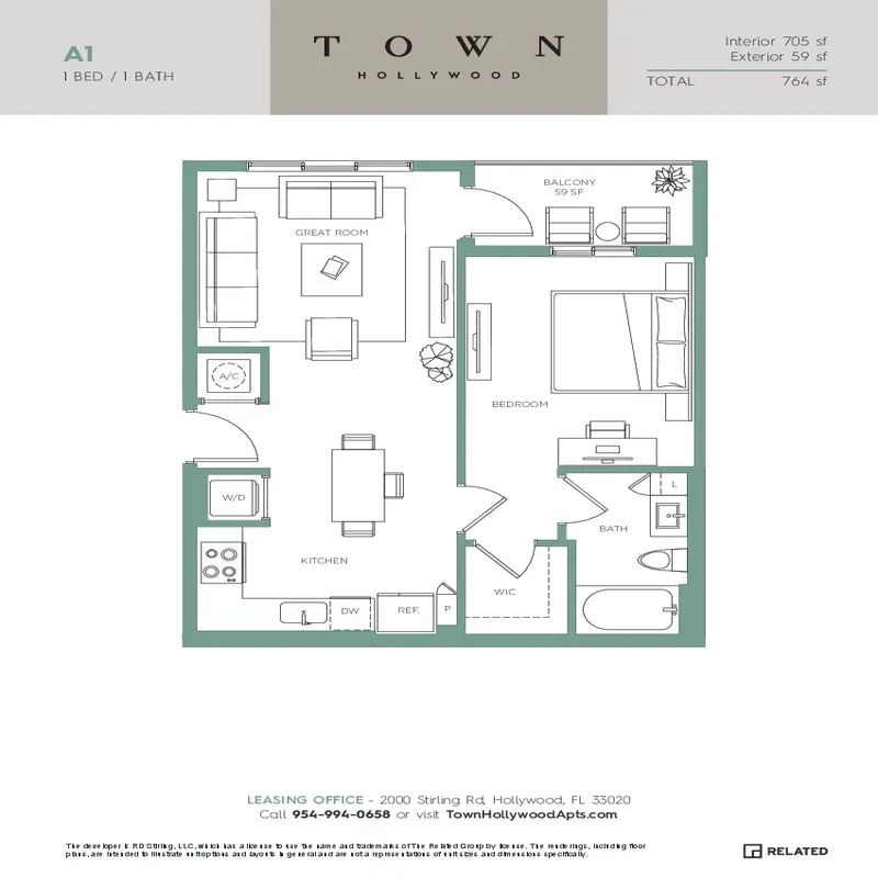 Town Hollywood floor plan 2