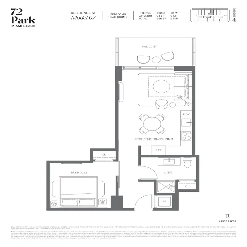 72 Park Miami Beach floor plan 1
