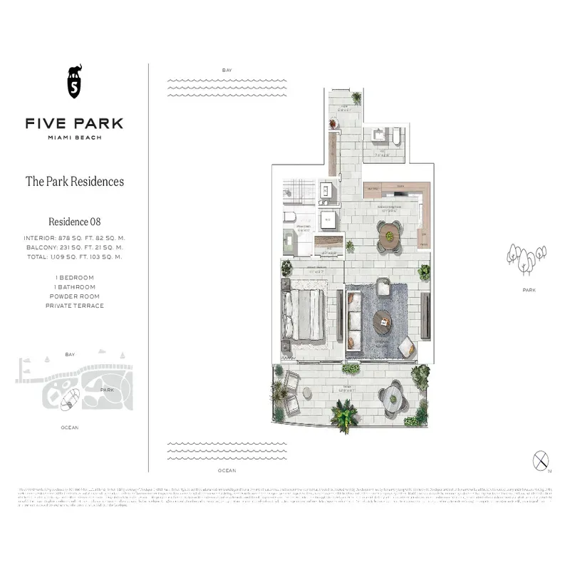 Five Park Miami Beach floor plan 4