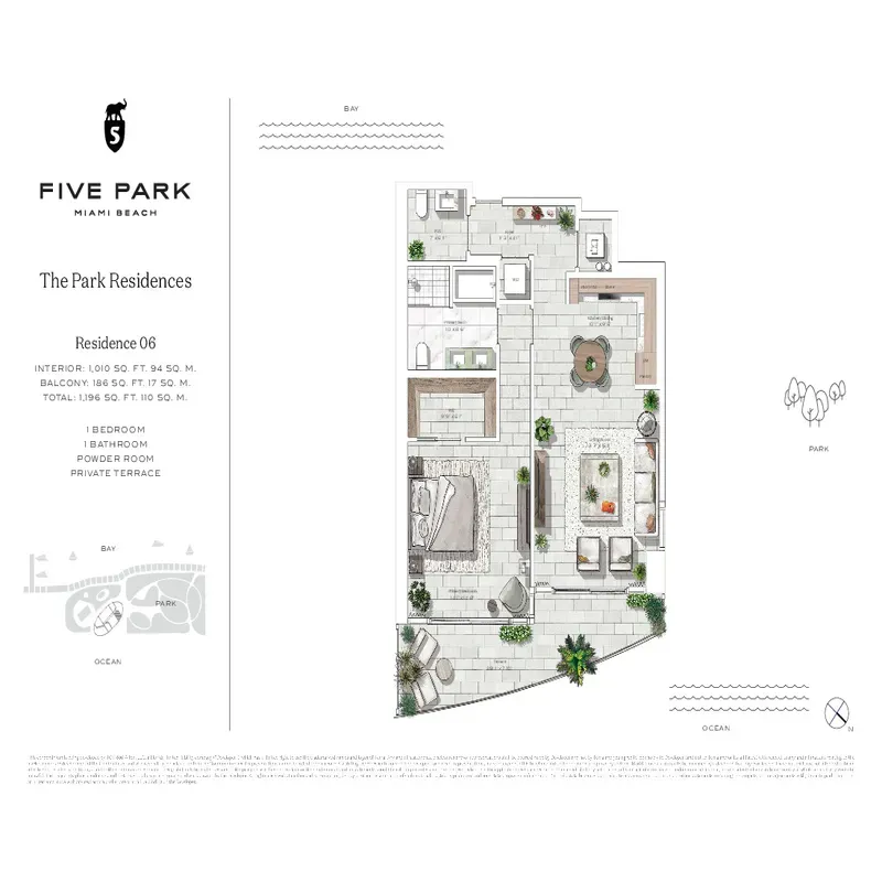 Five Park Miami Beach floor plan 6